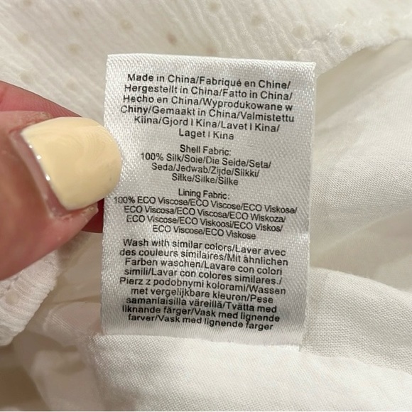 Birgitte Herskind Silk Caisa Swiss Dot Short Sleeve Blouse - Picture 12 of 16